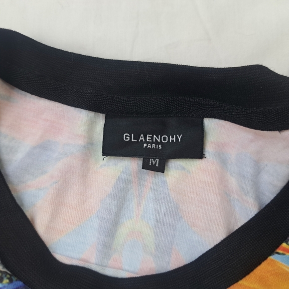GLAENOHY Paris T Shirt Top Floral Multicolor Size M - Picture 6 of 11